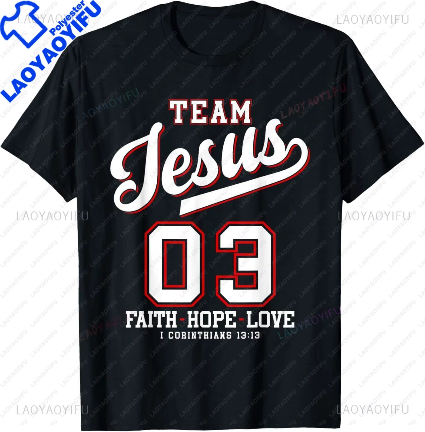 Funny Team Jesus Christian Faith Pray God Religious T-Shirt Funny Jesus Clothes T Shirts for Men Graphic T Shirts